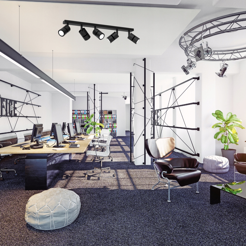 LAMPA SPOTY NA LISTWIE TUBY PLAFON METAL LED 5 PKT Marka inna