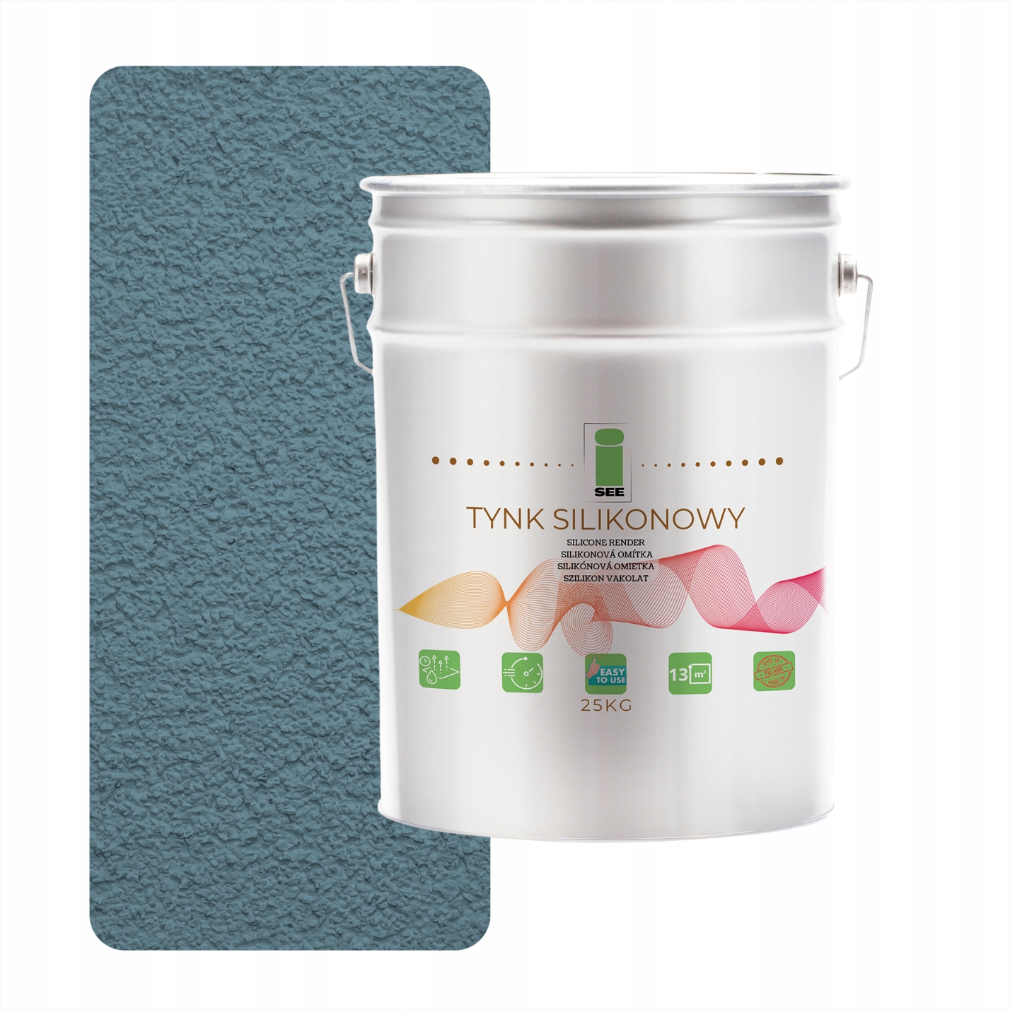 Silikónová Fasádna Omietka Vystužená Sivou Bridlicou 1.5 MM, Trvanlivá, 25 Kg