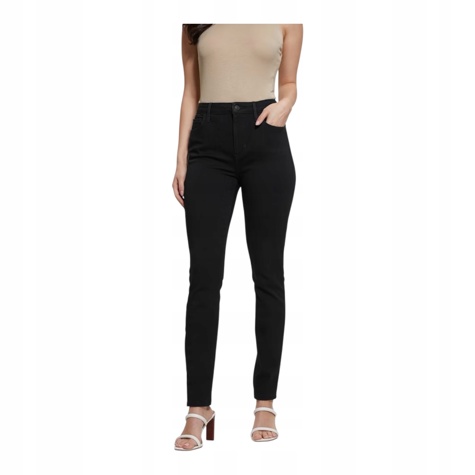 Dámské džíny Guess Simmone Q2BAA42F3Q9-JBLK Černá velikost 24/28