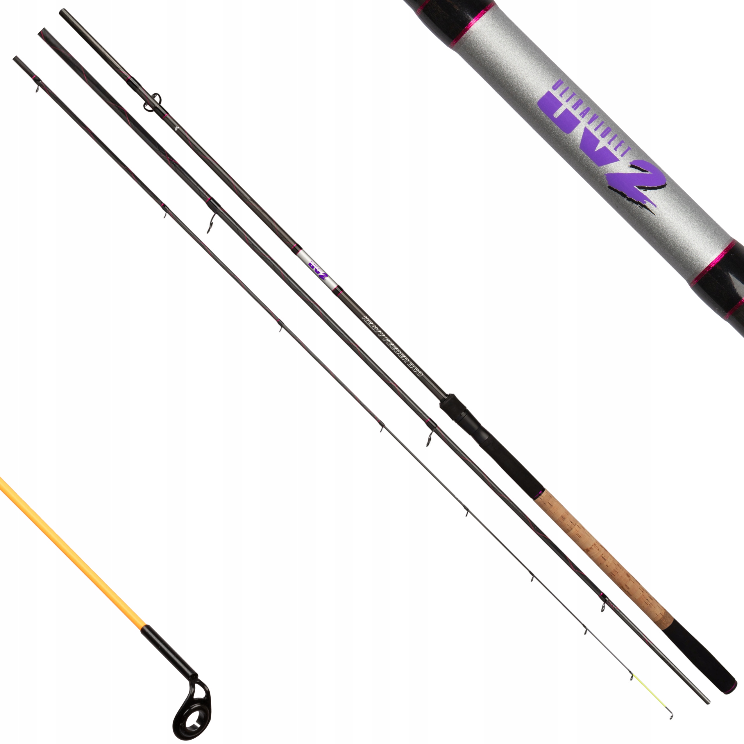 Wędka węglowa Mikado Uv II Heavy Feeder Ultraviolet 3,9m 120g