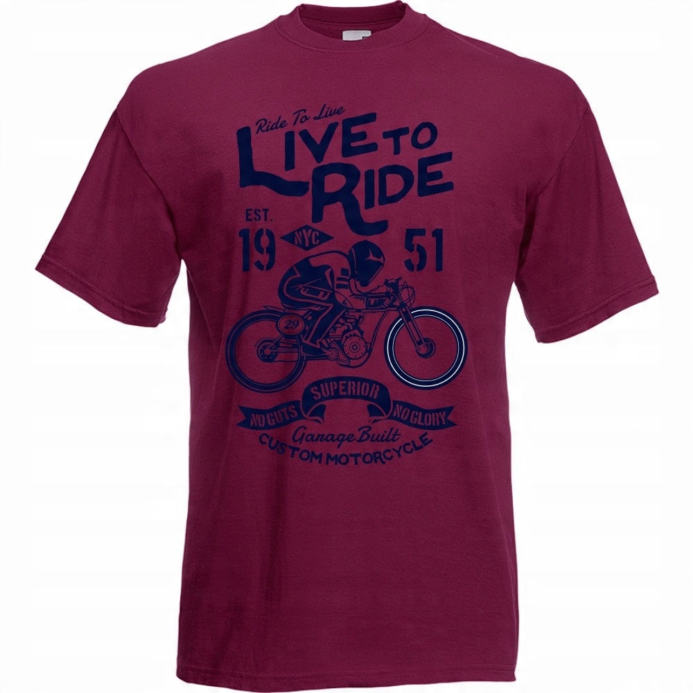 

Koszulka motocykl motocyklista Nyc XXL burgund