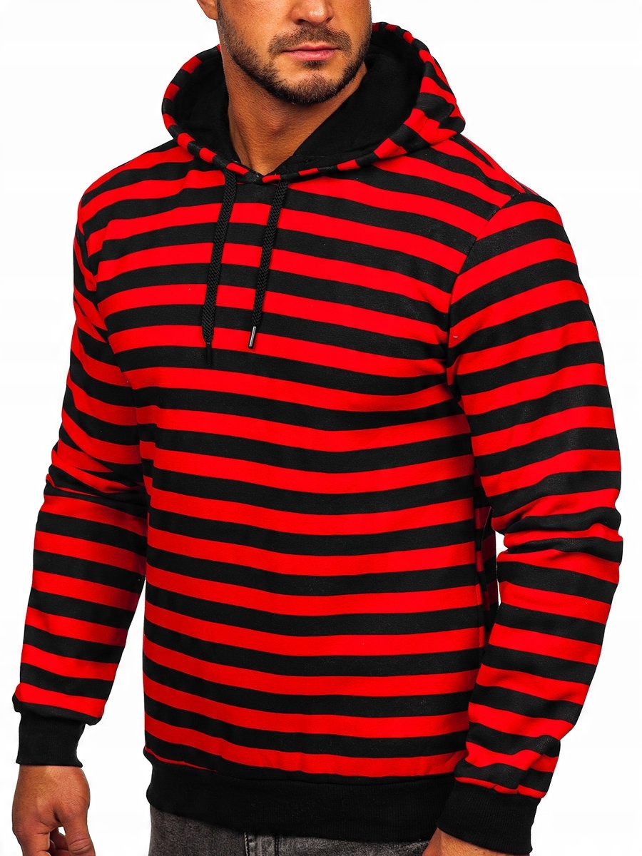 

Bluza Męska Z Nadrukiem Czerwona 141029 DENLEY_2XL