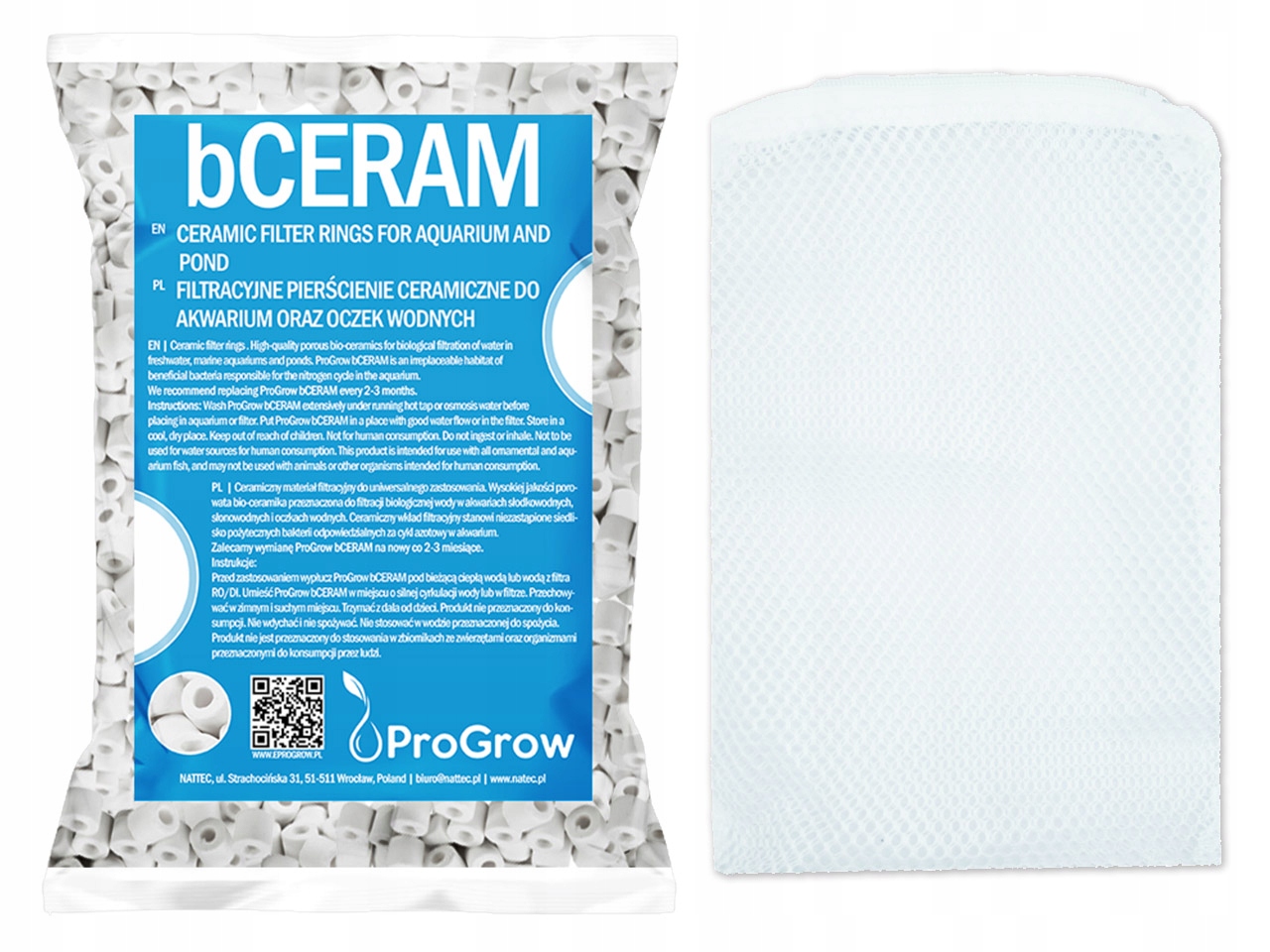 

ProGrow bCeram 1kg ceramika biologiczna siatka