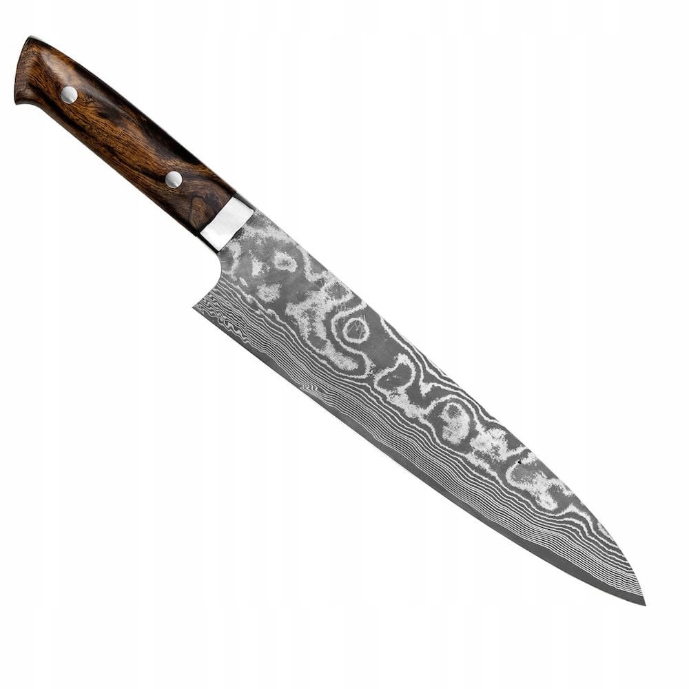 Takeshi Saji Iw Ručne kovaný VG-10 Japonský kuchynský nôž šéfkuchára 24 cm