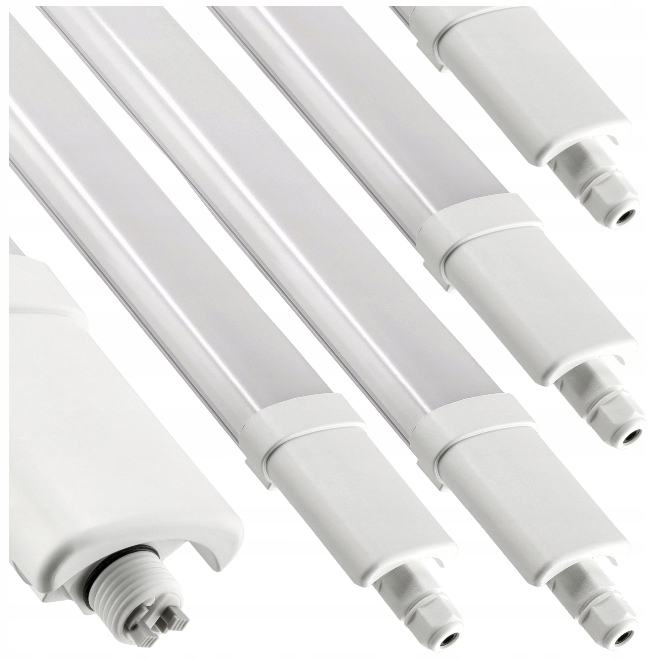 4x Lampy Do Garażu Led Oprawy Warsztatowe 18W 1800lm Szczelne Hermetyczne