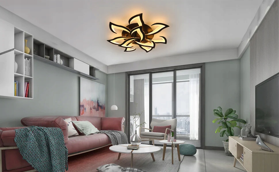 ŚCIEMNIALNA LAMPA SUFITOWA LAMPA LED WISZACA CZARNA PILOT NOWOCZESNA 84W Maksymalna moc pojedynczego źródła światła 84 W