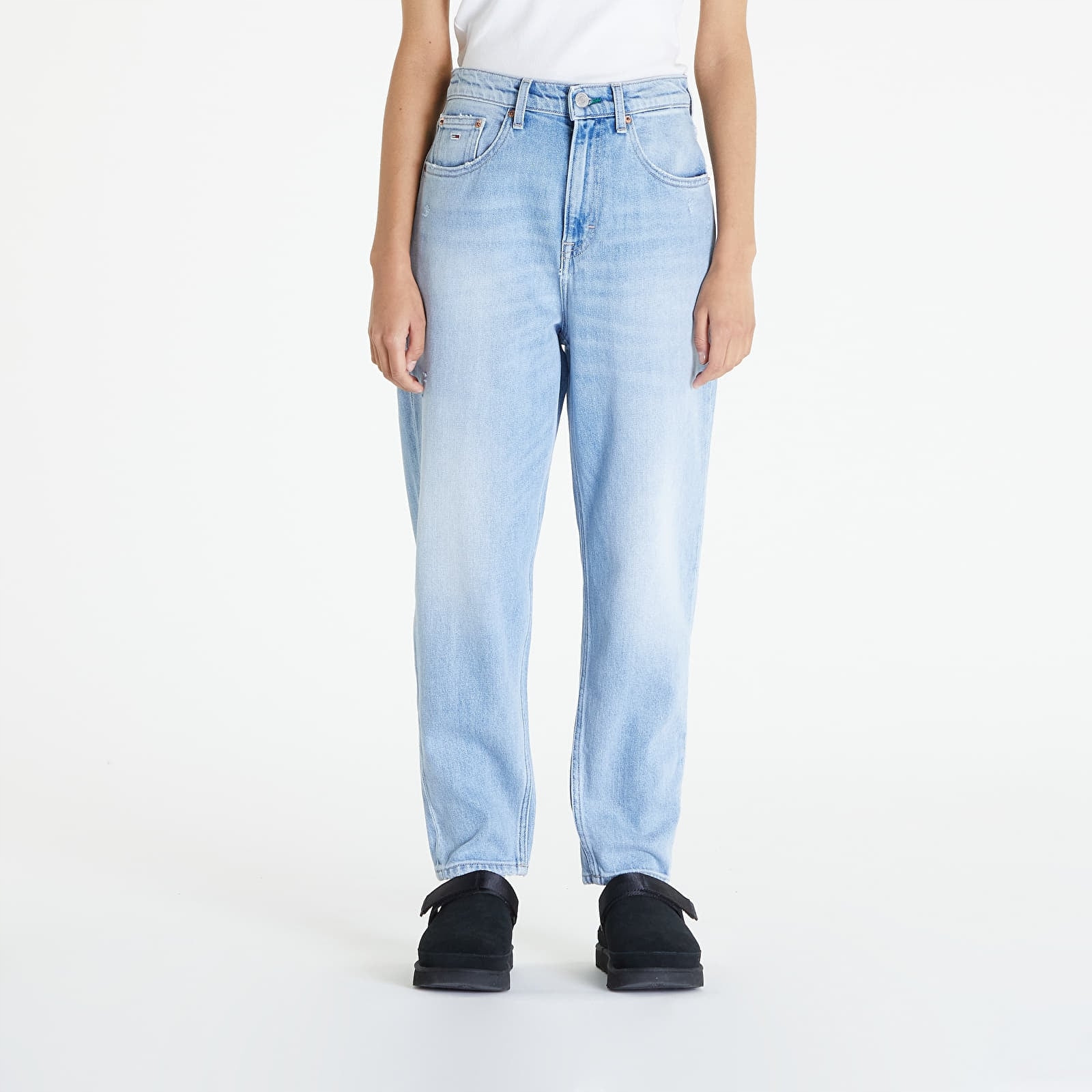 Tommy Hilfiger Džíny Mom Jeans Středního Střihu Světle Modré 31/32 Xta