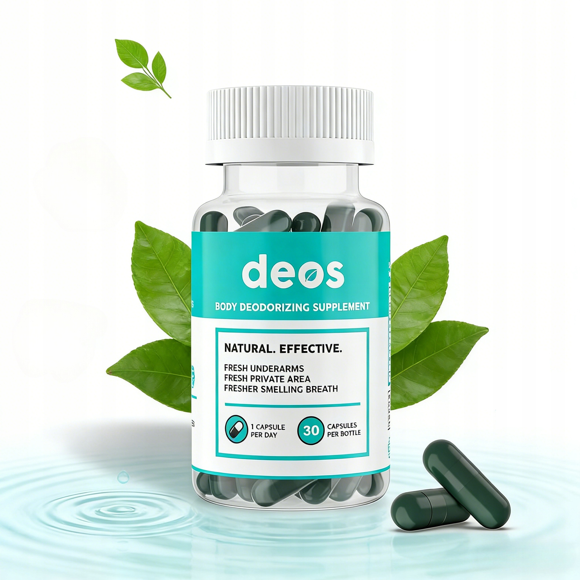 Deos Deodorizing Supplement | 30 Caps | All-Day Freshness