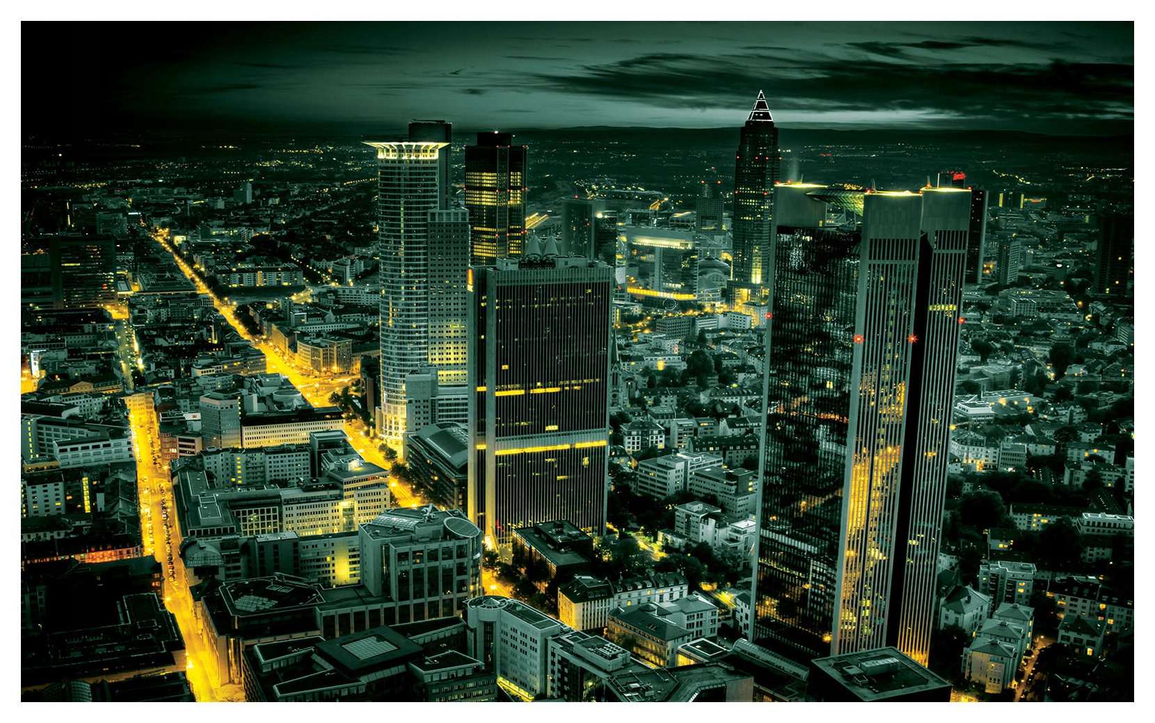 Fototapeta Noční město Panorama světel 200x140 Výška a klid lepidlo