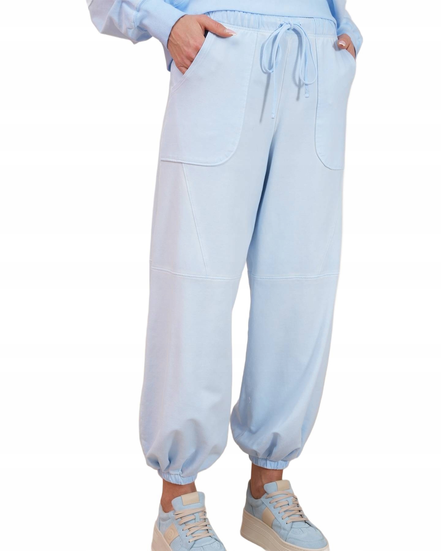 By O La La...! Teplákové Kalhoty Dekatované Baby Blue S 36