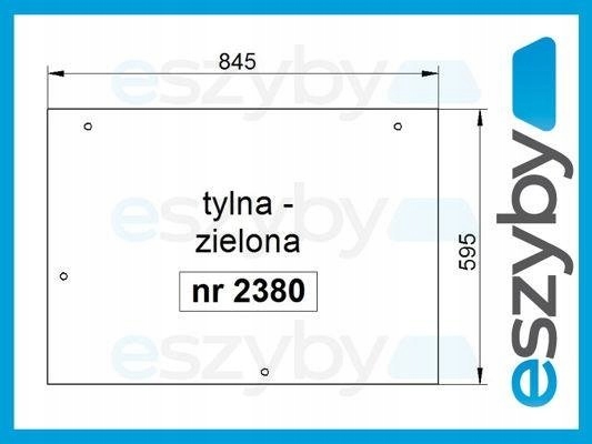 sklo Case série Xln zadní