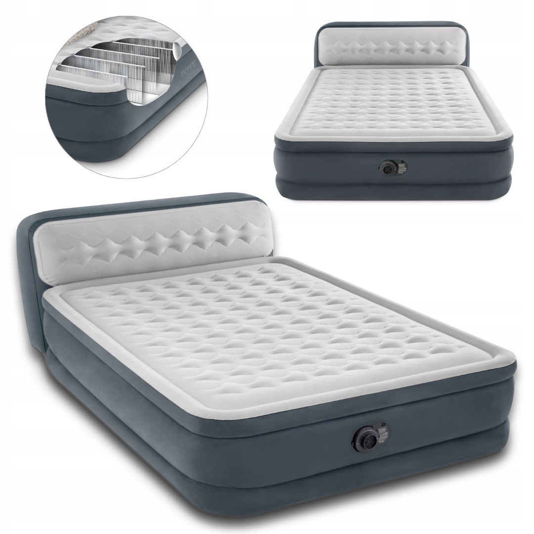 Matrace s opěrkou hlavy a pumpou 230V Intex 64448 Nd