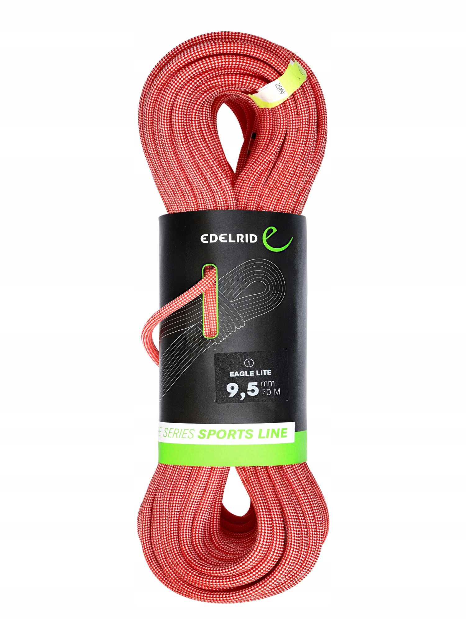 Lezecké lano Edelrid Eagle Lite 9,5 mm 70 m červená barva