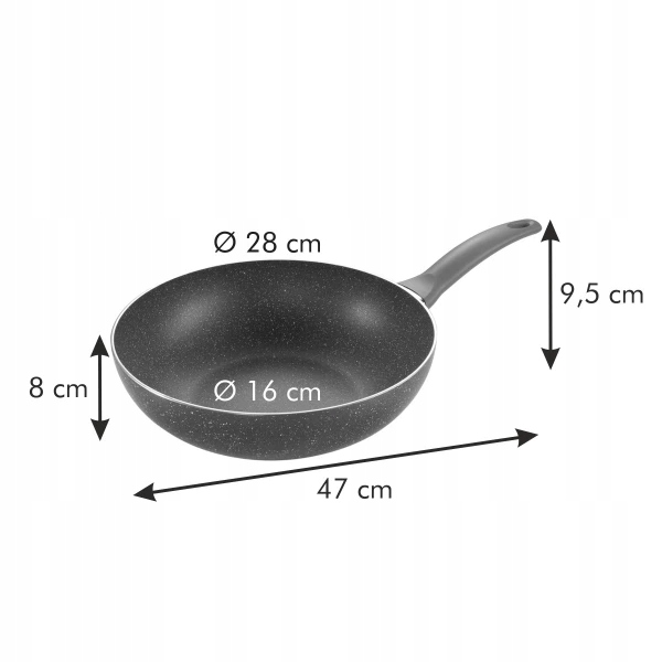 TESCOMA Patelnia Wok głęboka MANICO ROSSO ø28cm Marka Tescoma
