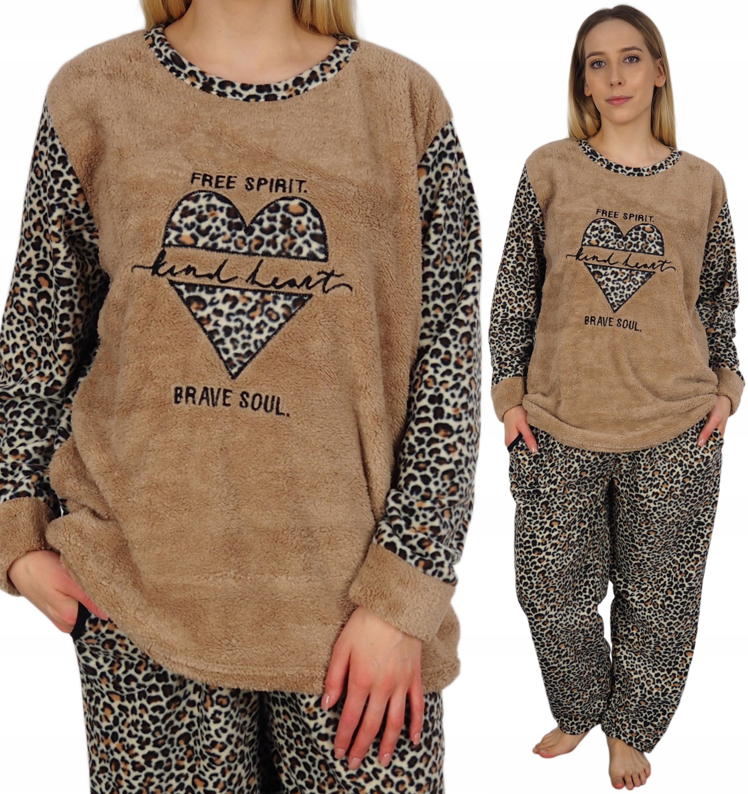 Piżama Damska 4XL (48) Ciepła Polar Soft