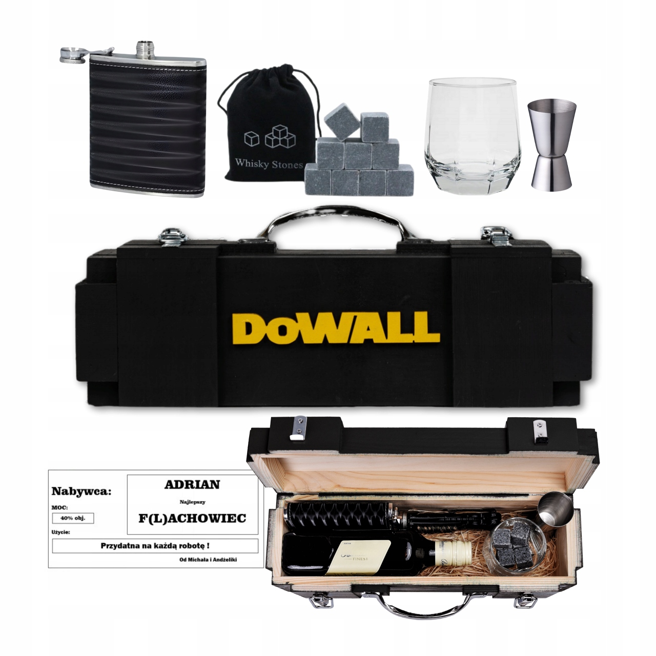 Dárková Sada pro kolegu muže k 18-99. narozeninám Krabice Dowal