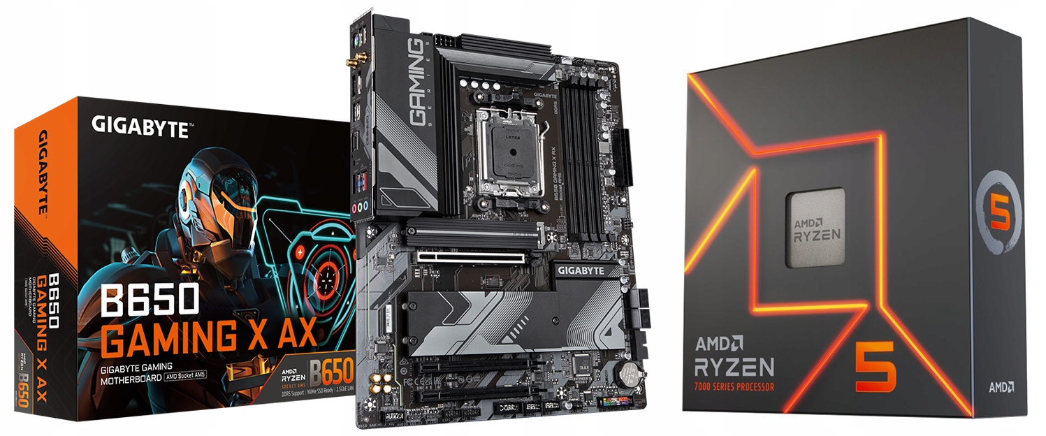 Zestaw Ryzen 5 7600X B650 Gaming X Ax