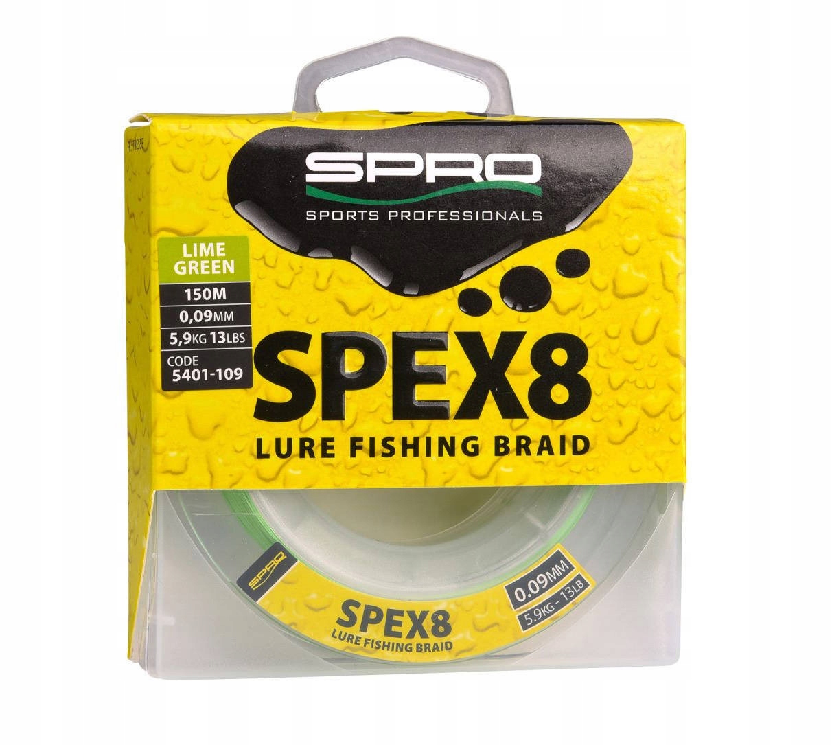 Plecionka Spro SPEX8 Lime Green 150m-0,30mm