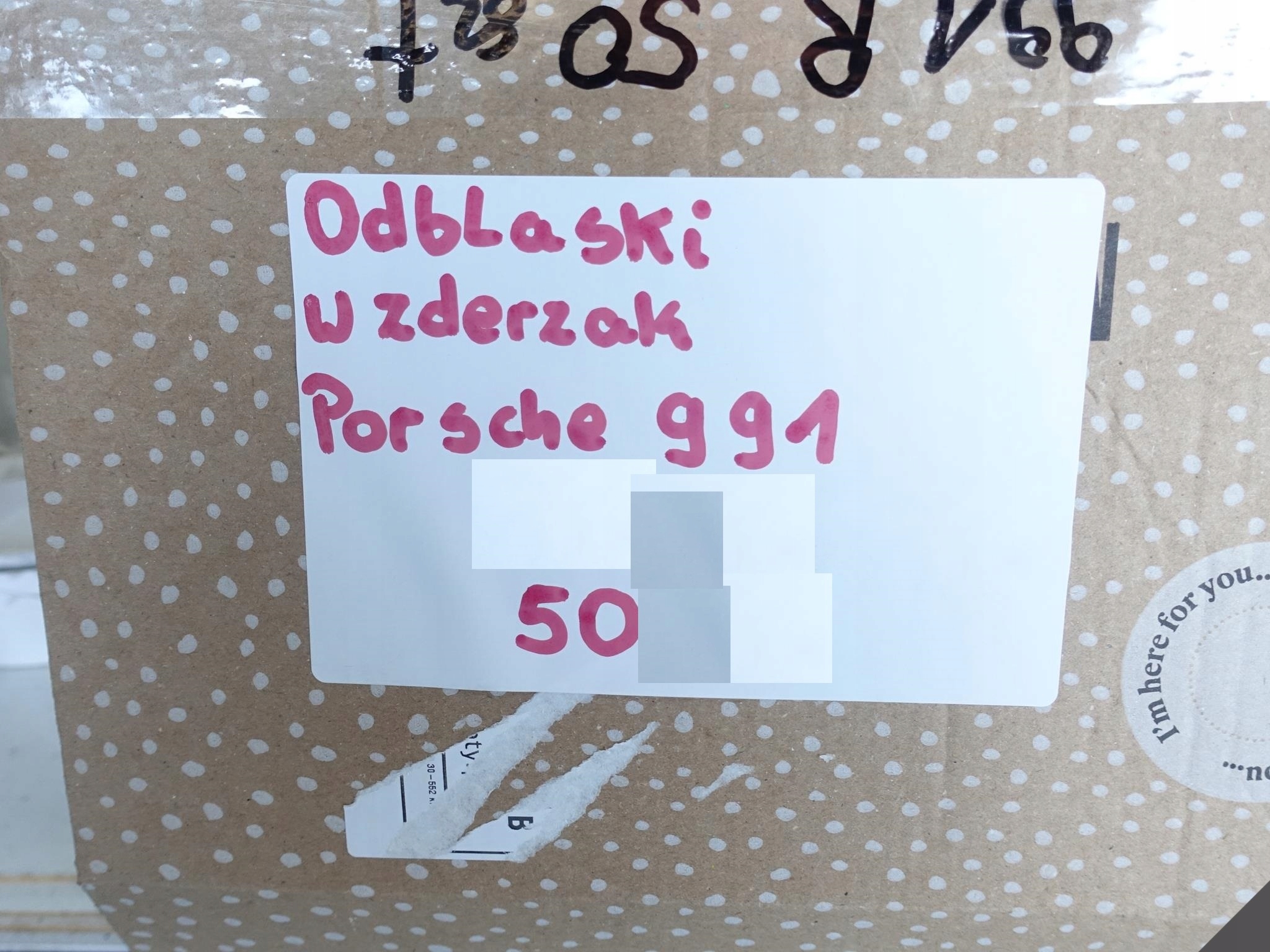PORSCHE 991 MK1 11-15 bumper ODBLASK right rear part