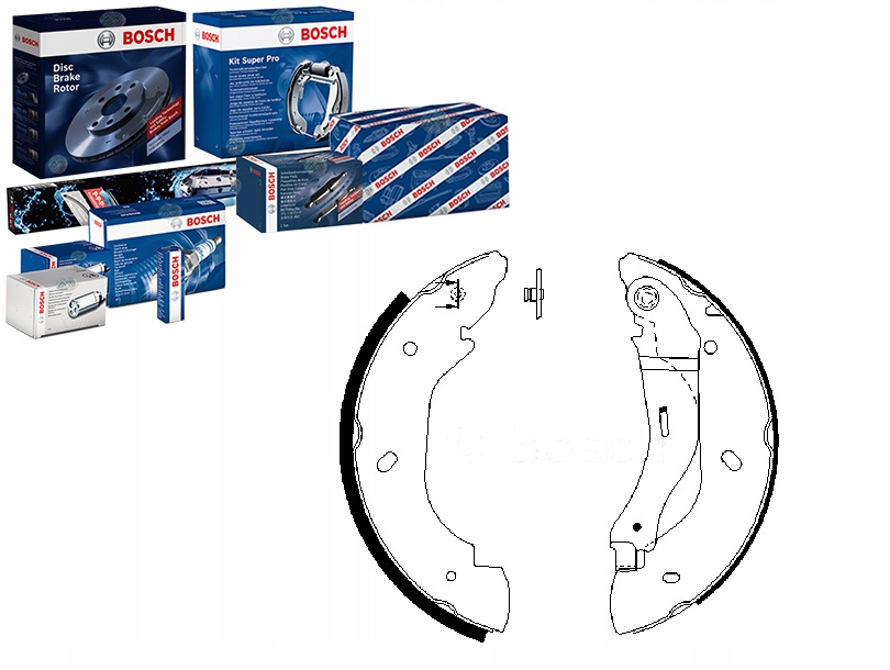 0 986 - ГАЛЬМІВНІ КОЛОДКИ FORD TRANSIT 00-BOSCH