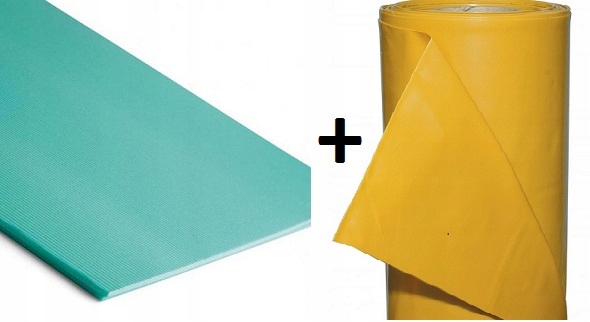 PODKŁAD POD PANELE XPS 3mm + FOLIA PAROIZOLACYJNA