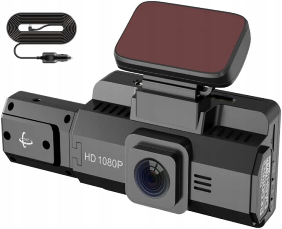 Przednia kamera wewnętrzna, rejestrator samochodowy, szeroki kąt Stan opakowania oryginalne