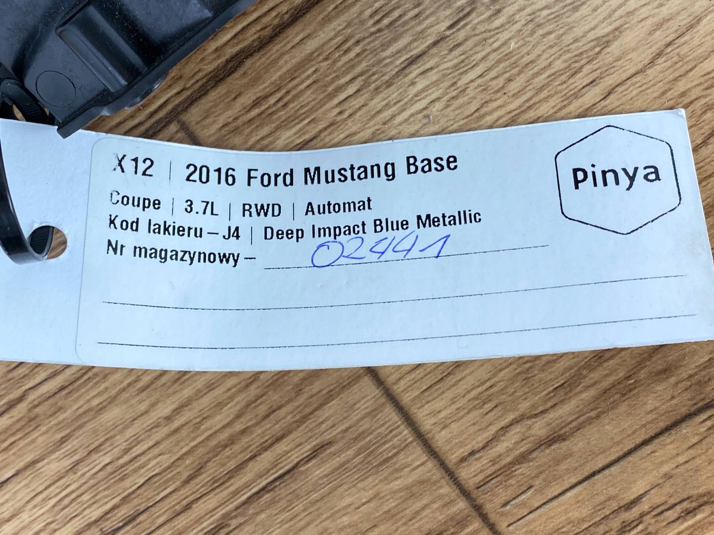 Manetka pajaczek DEVIO LUCI TERGICRISTALLO TERGI Ford Mustang VI 2015+