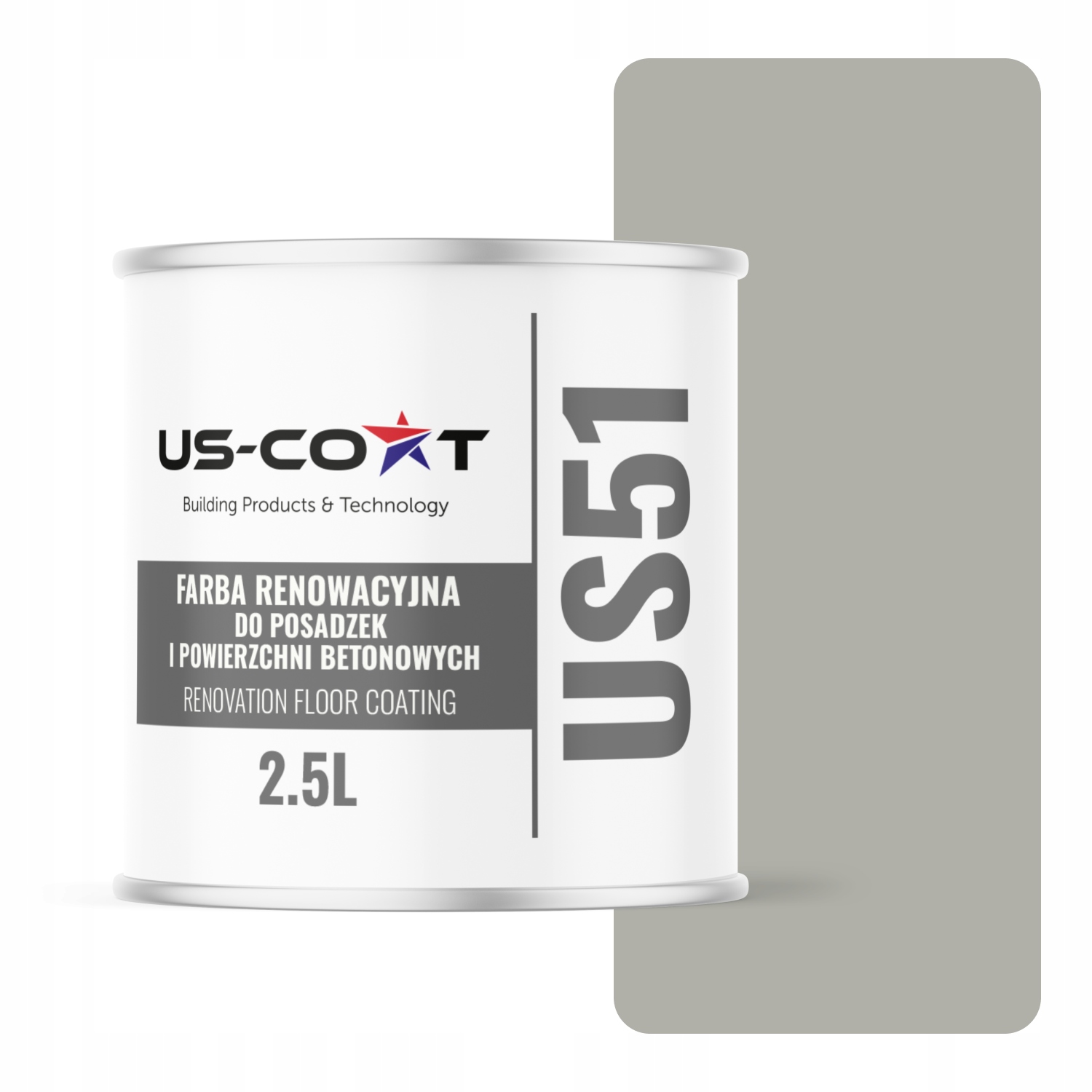 Farba Na Renováciu Betónových Podláh Garáže Šedá Achátová RAL7038 Polomatná 2,5 L
