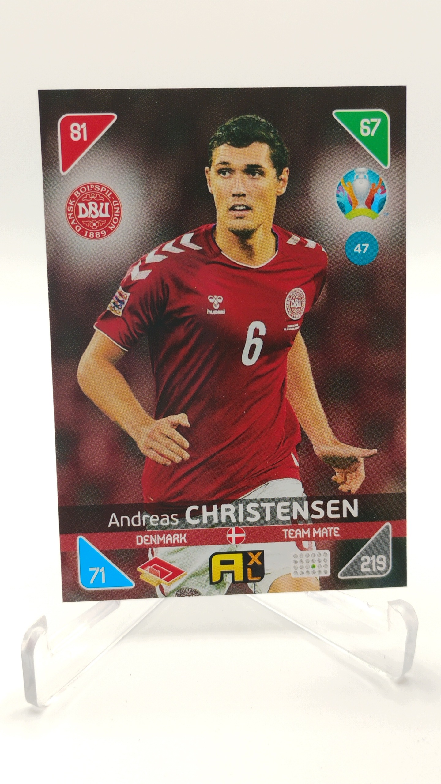 Panini Euro 2020 Kick Off 2021 Team Mate 47 Andreas Christensen Dania