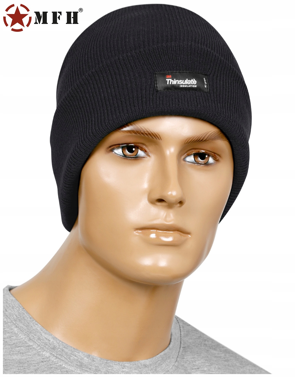 MFH CZAPKA ZIMOWA Thinsulate 3M DWUWARSTWOWA Rozmiar uniwersalny