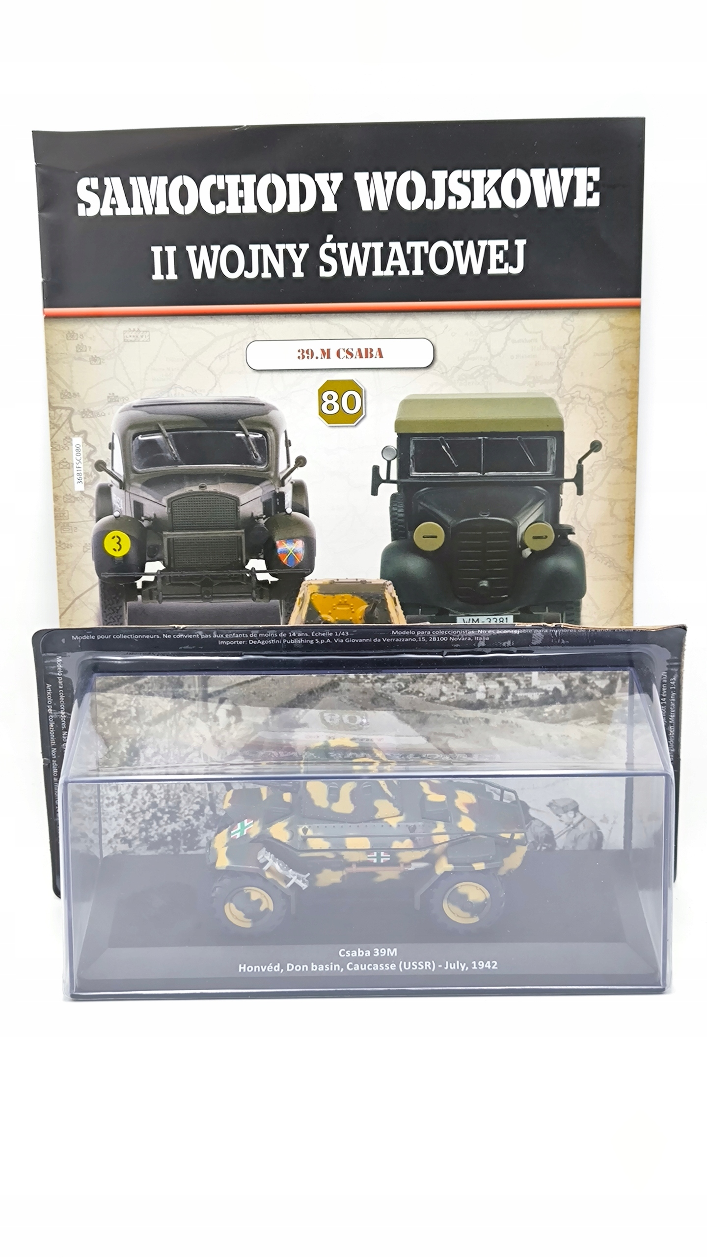 Auta 2WŚ Csaba 39M 1942 1:43 DeAgostini