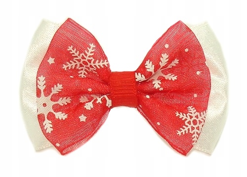 

Satynowo-tiulowe Kokardki Świąteczne Gumki York