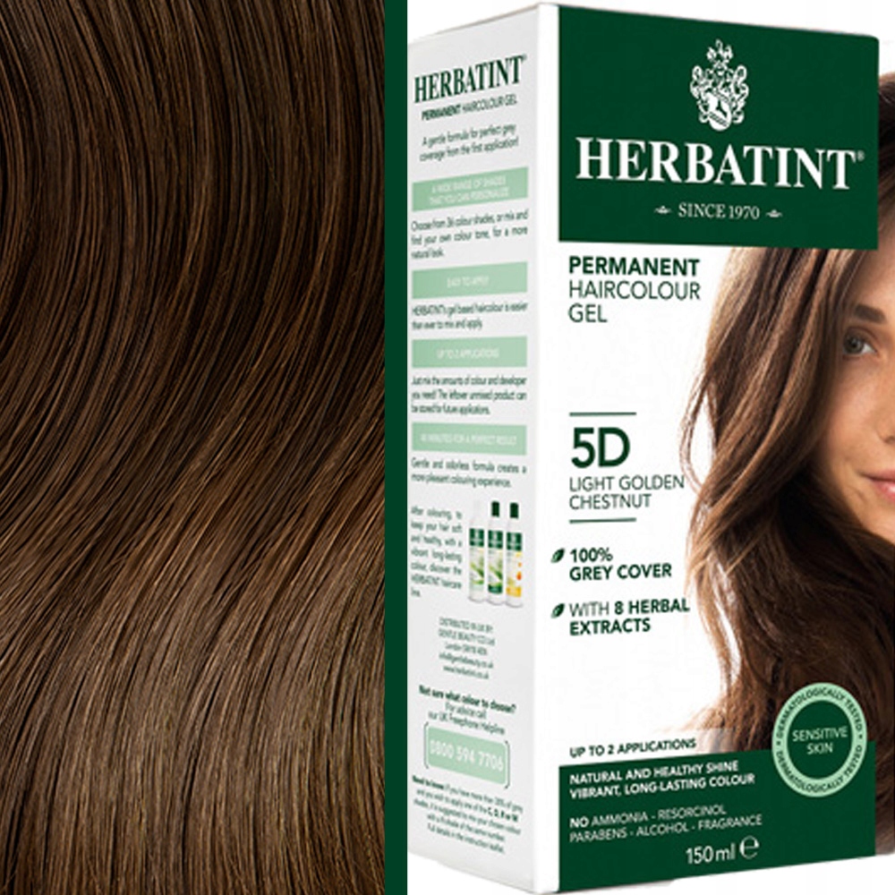 

Farba Herbatint 5D Jasny Złoty Kasztan 150ml