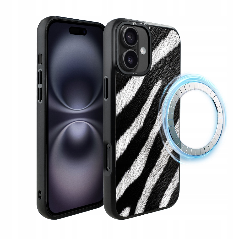 Pouzdro Ibizu DropGuard Matt iPhone 16 s MagSafe, Zebra