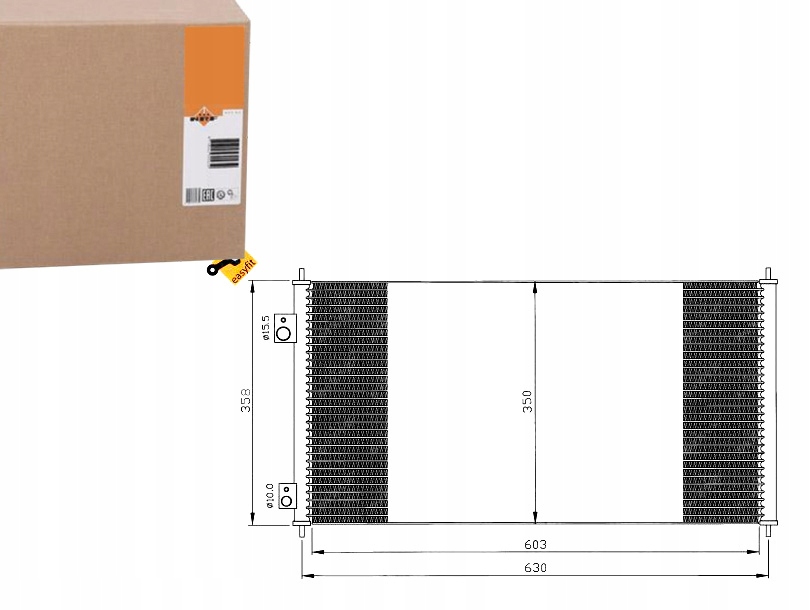NRF35663 Kondenzátor Klimatizace Honda CIVIC 01- Asistent řidiče #33