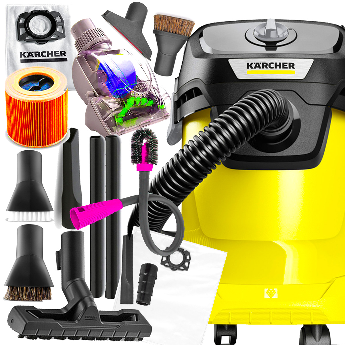 

Odkurzacz Przemysłowy Karcher K WD3 Bezworkowy XXL