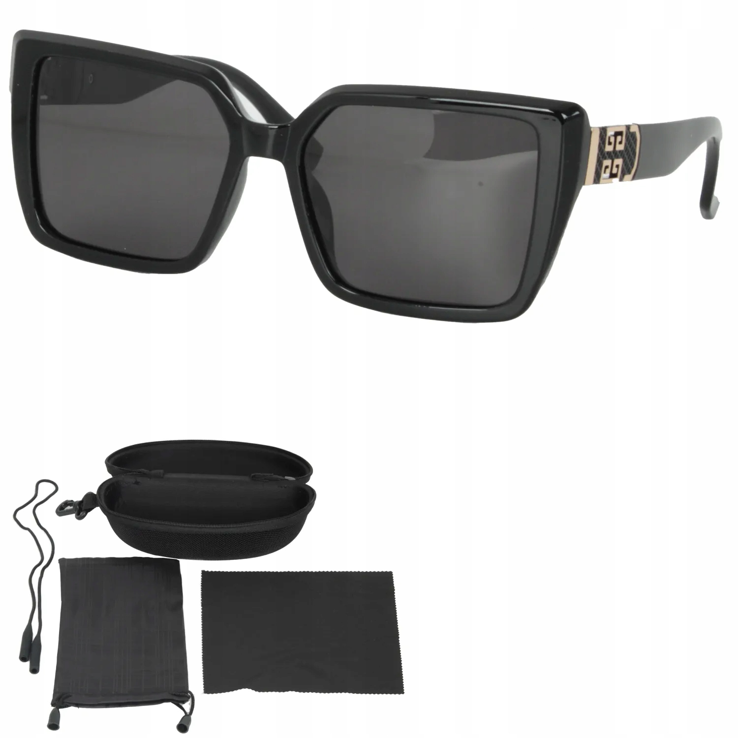 Polar Fashion PR9155C3 Černé polarizační sluneční brýle