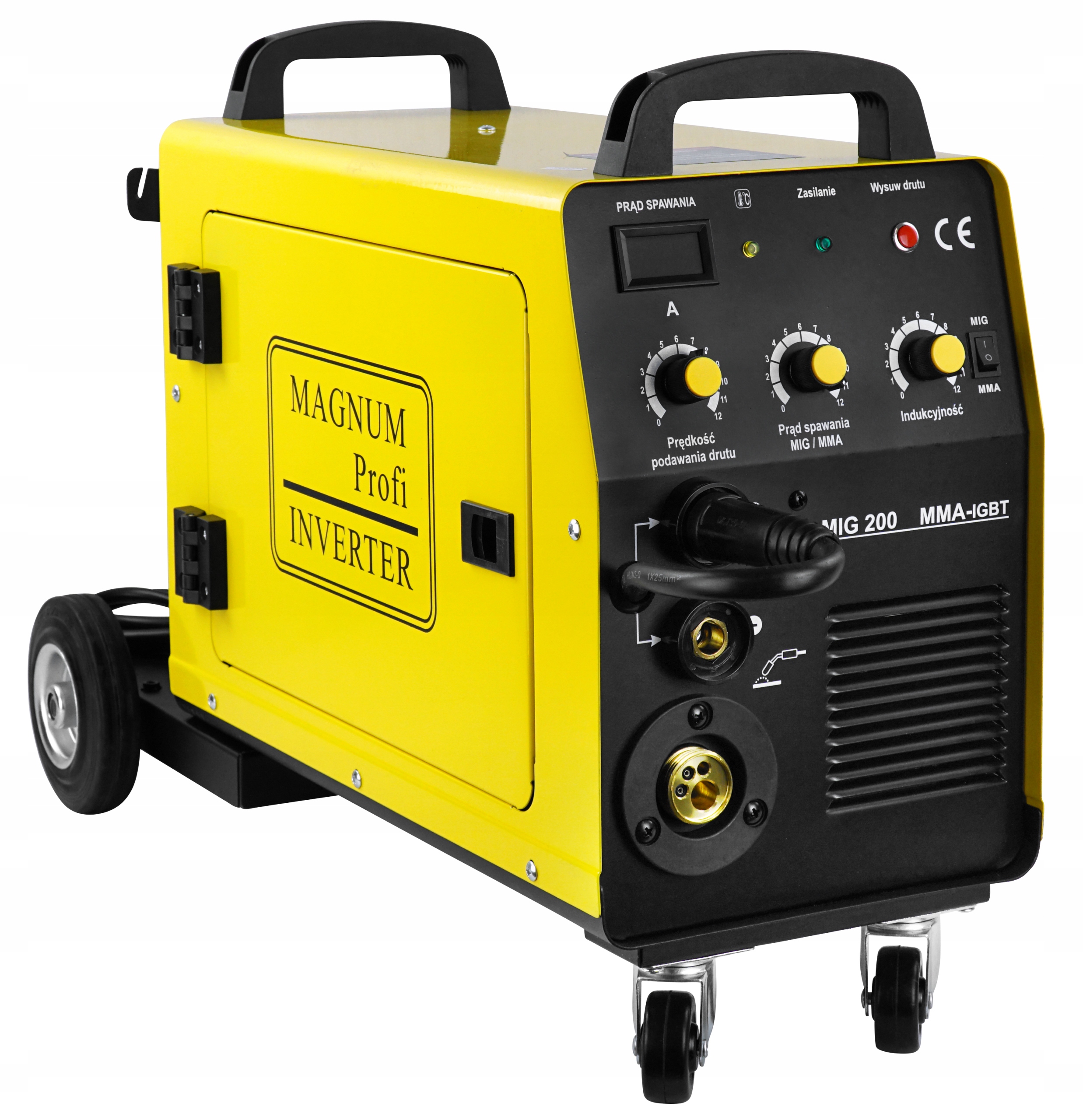 Spawarka MIGOMAT Magnum MIG 200 MMA KN inwerter podwozie 200A 230V Rodzaj półautomat spawalniczy