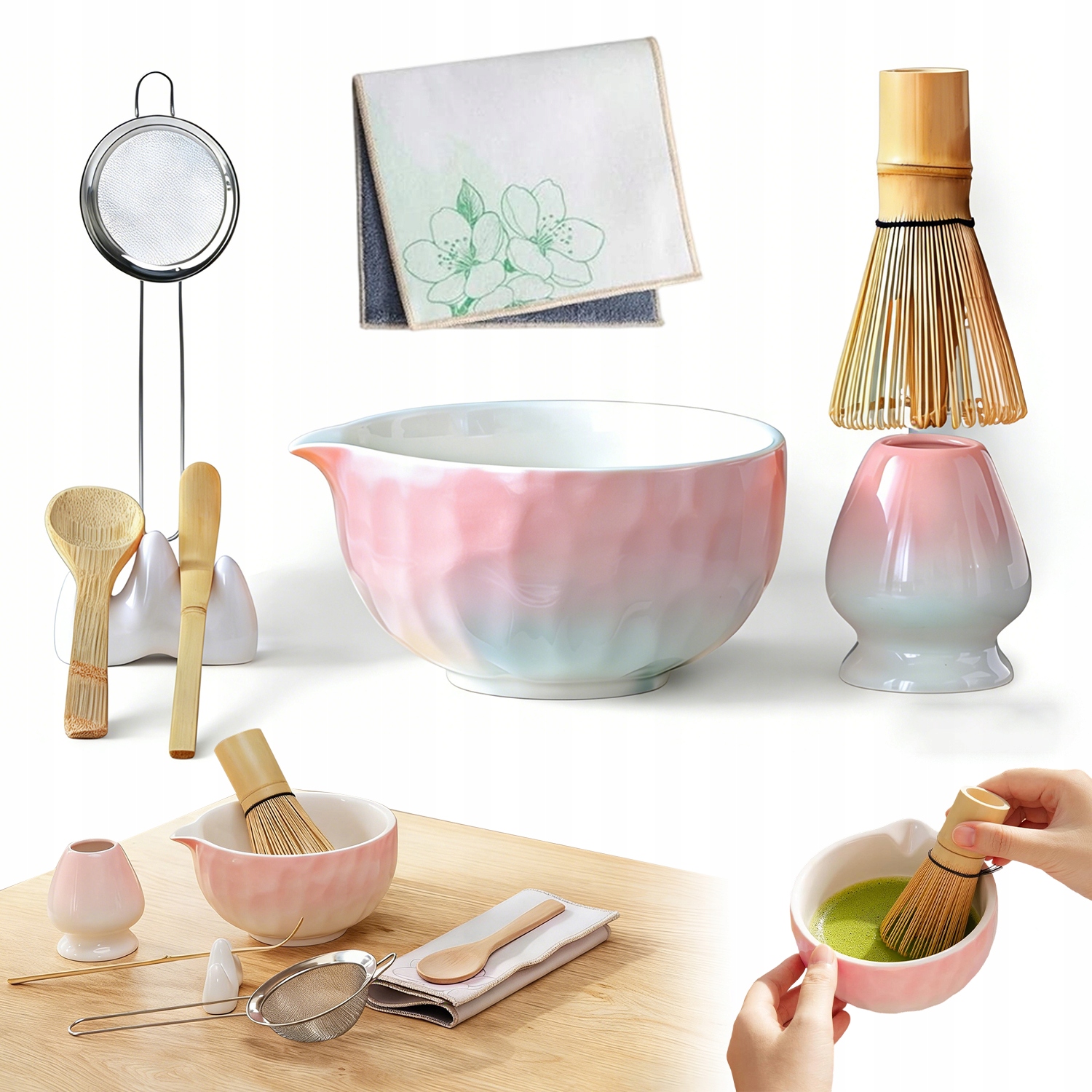 Keramický Matcha Set S Miskou A Příslušenstvím Na Čaj