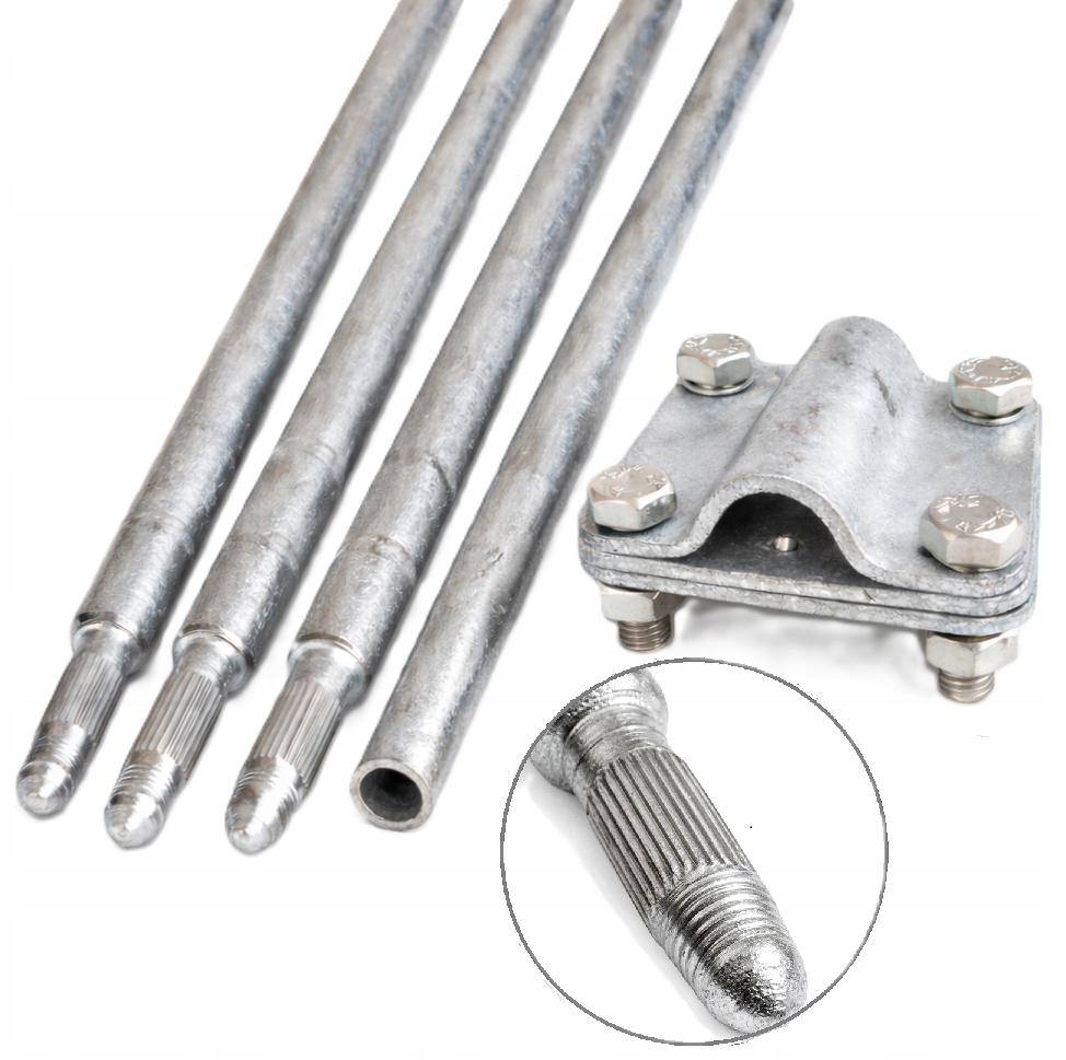 Uziom FI16 6m 4x1,5m składany wbijany ocynk złącze 3bl