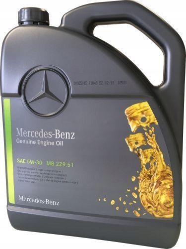 Olej Mercedes Oryginał 5w30 5L 229,51 5w-30
