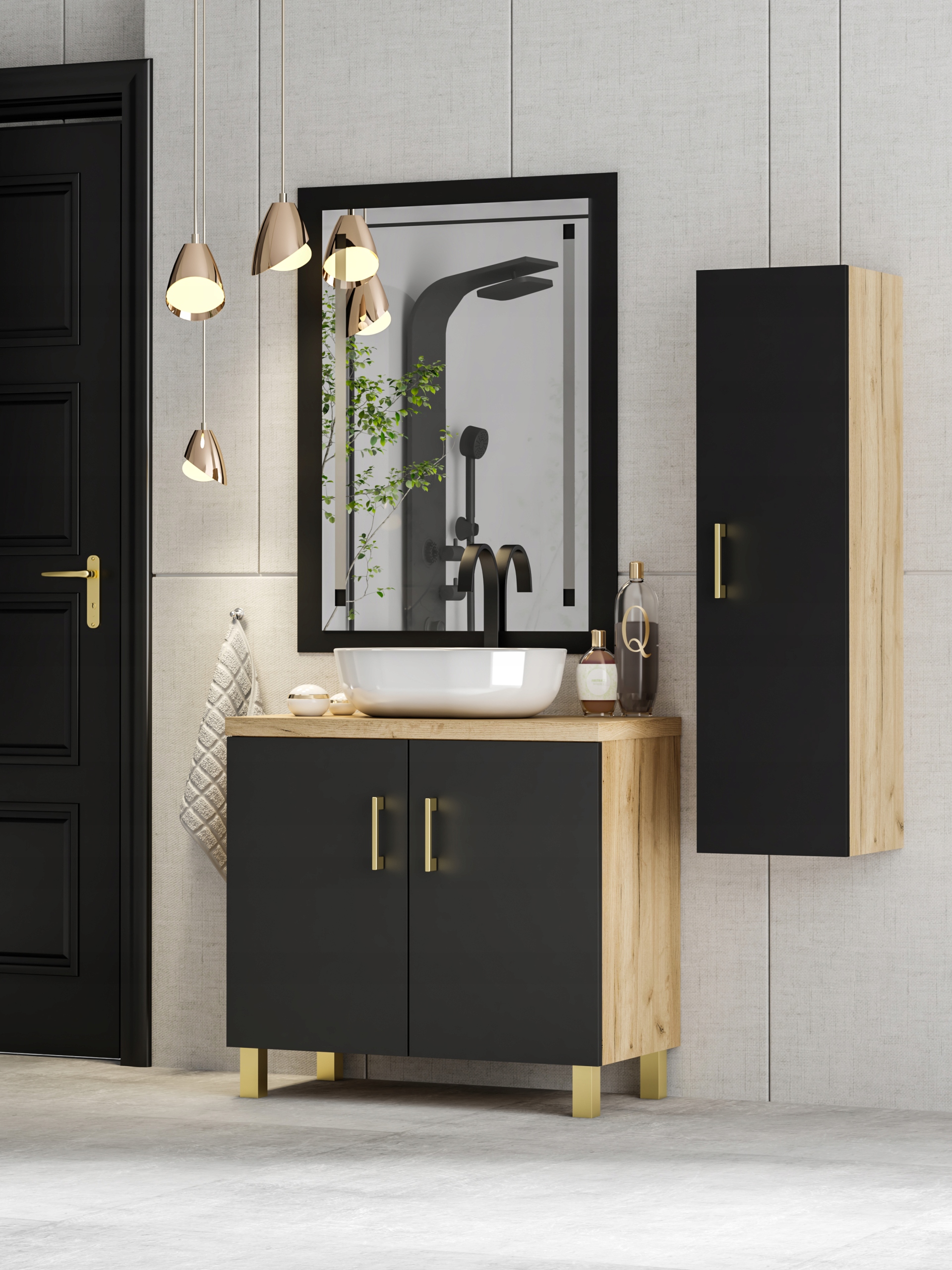 Szafka łazienkowa STOJĄCA ROCO 60 PRODUCENT KOLORY Materiał płyta laminowana