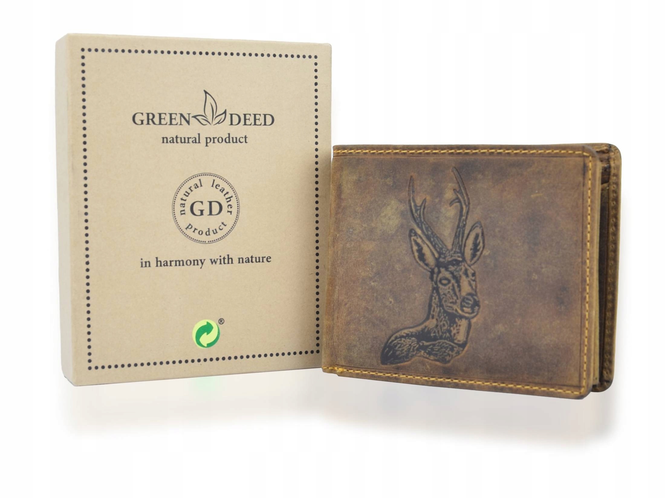 

Elegancki skórzany portfel na prezent - Dzik