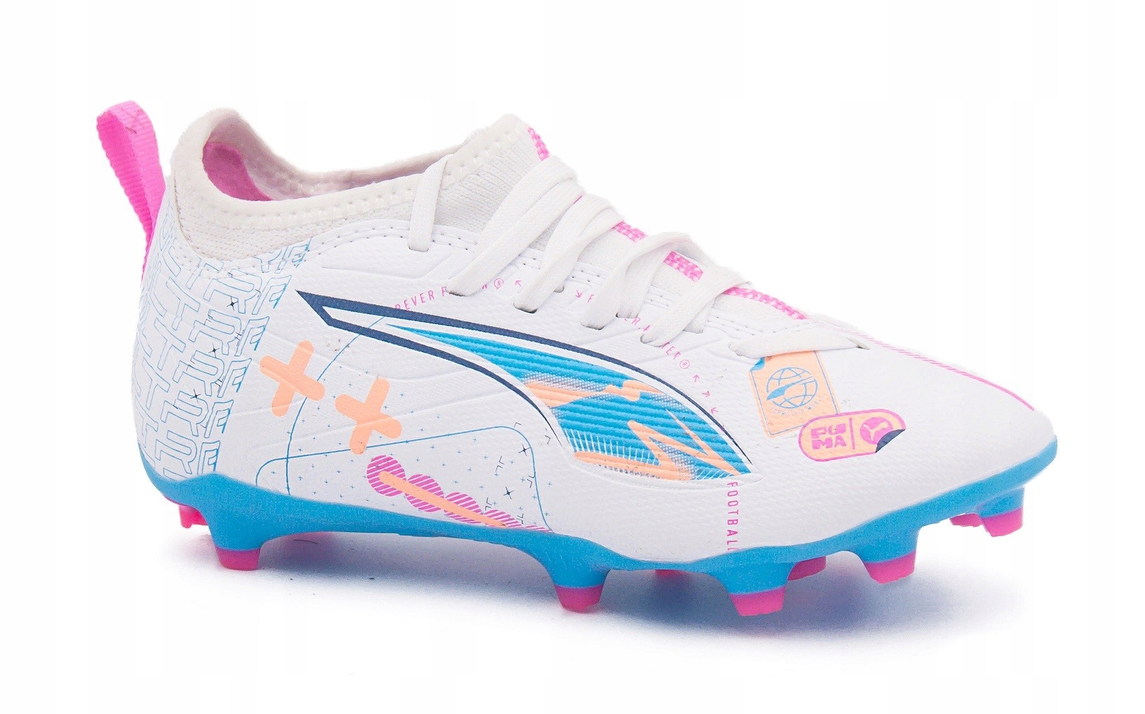 Puma Ultra 5 Match Vol.FG/AG Jr Buty Piłkarskie Dziecięce (Korki) 108065 01