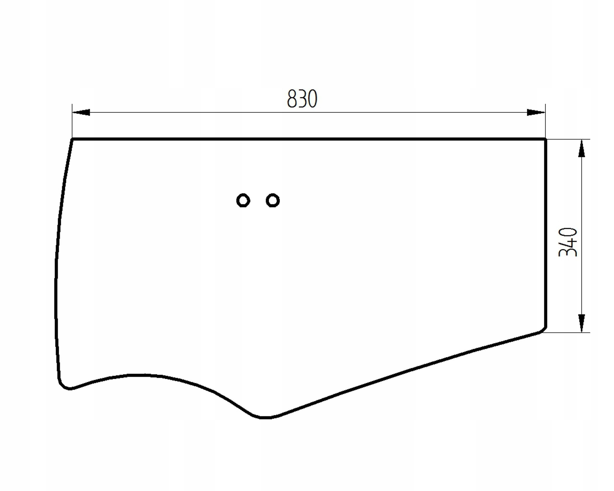 sklo bagr spodní dveře 4651658