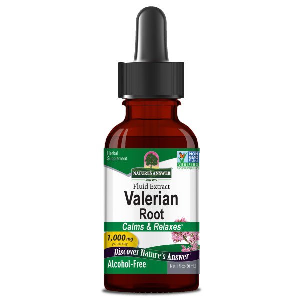NATURE'S ANSWER Valerian Root - Kozłek Lekarski (30 ml)