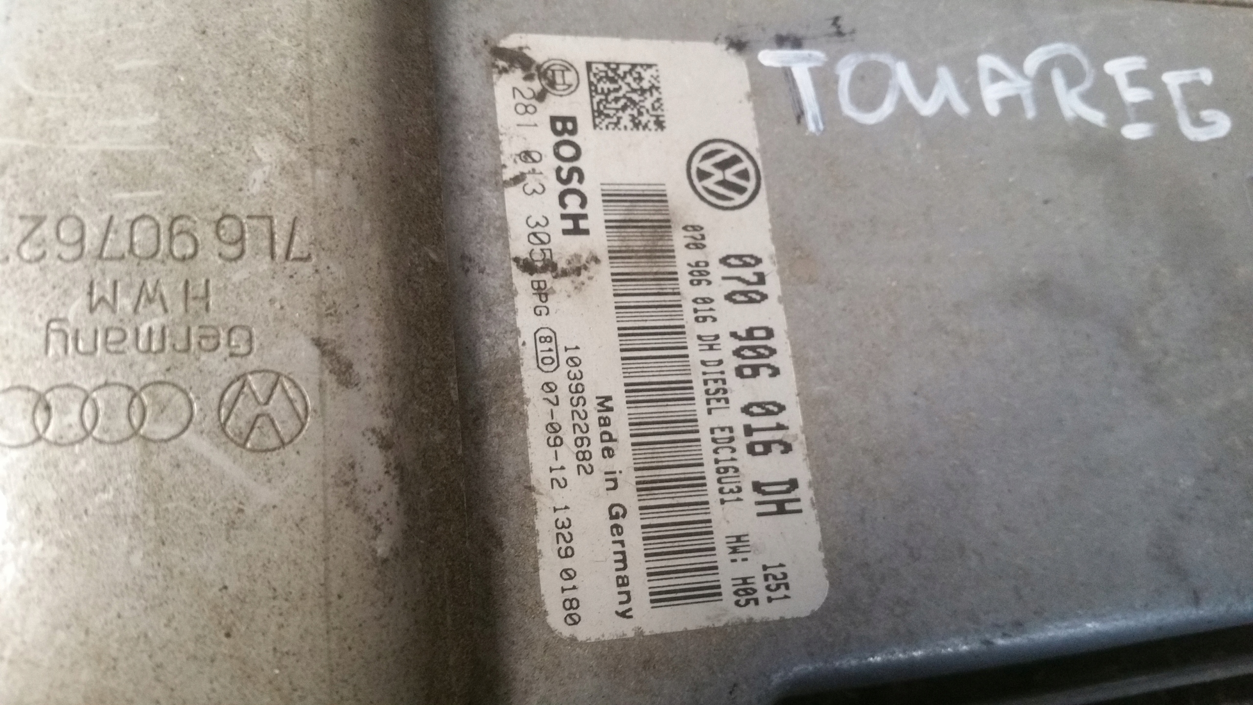 control unit of the engine 070906016DH VW Touareg
