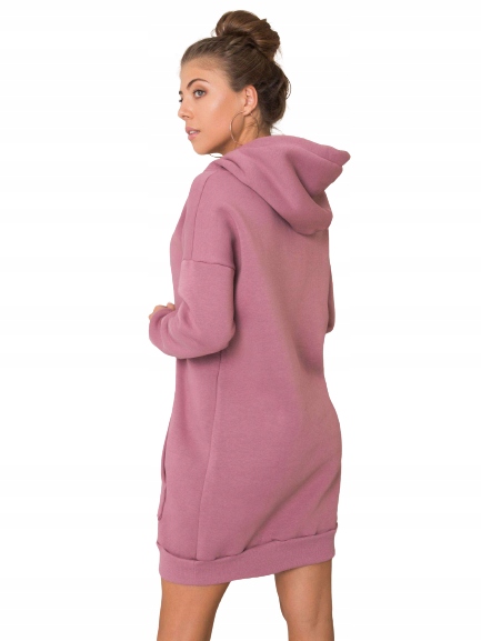 

Bluza z kapturem Tunika pudrowy