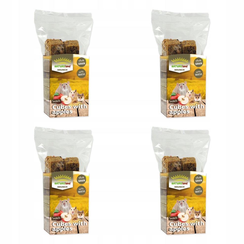 Pochoutka Nature Land Brunch celozrnné kostky s jablkem 90g balení 4 ks