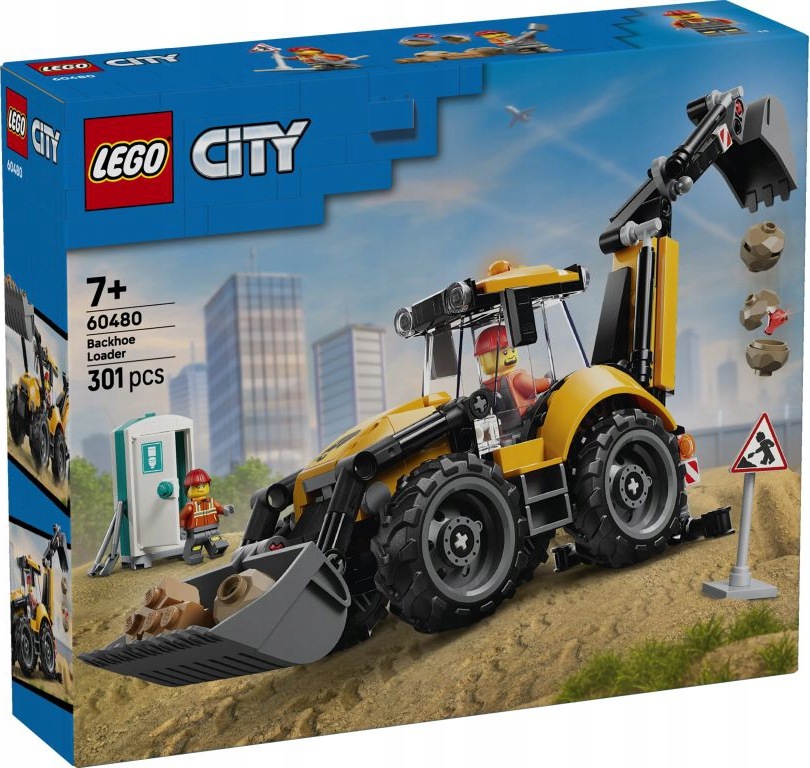 60480 Lego City Žlutý rypadlo-nakladač
